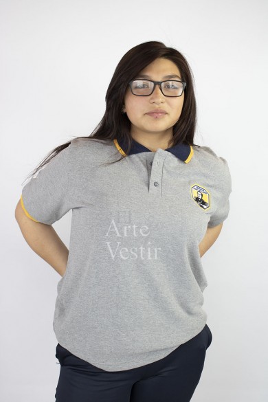 POLERA GRIS MC PIQUE MUJER JUAN WILLIAMS