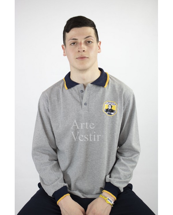 POLERA ML GRIS PIQUE UNISEX JUAN WILLIAMS