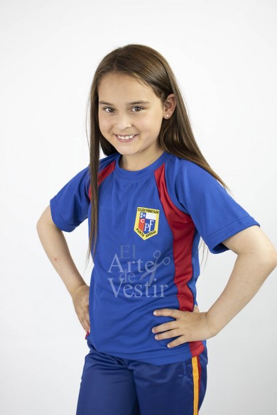 POLERA AZULINO MC P.FAURE PANAL POLO MUJER