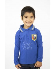 POLERA AZULINO MC PANAL POLO UNISEX PIERRE FAURE