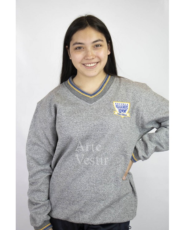 POLERÓN GRIS ML UNISEX VILLA LAS NIEVES