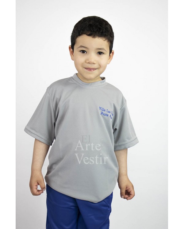 POLERA MC GRIS PANAL POLO VILLA LAS NIEVES UNISEX