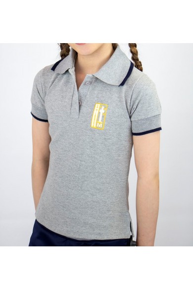 POLERA GRIS PIQUE MC HOMBRE MILAGROSA