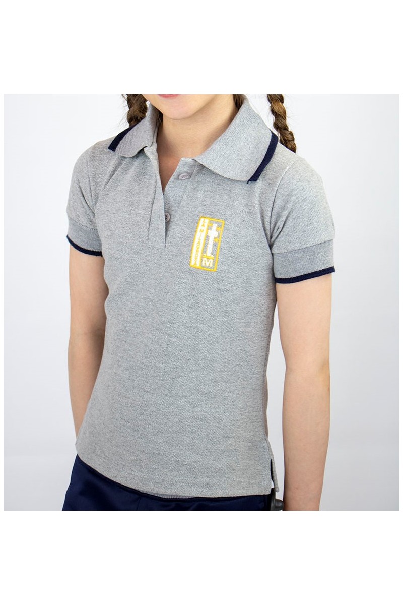 POLERA GRIS PIQUE MC HOMBRE MILAGROSA