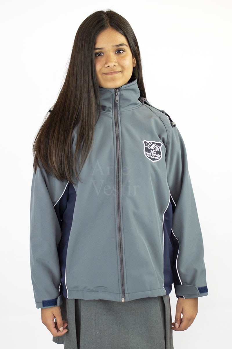 CASACA GRIS/AZUL M.BEHETY SHELL MUJER CASACA GRIS/AZUL M.BEHETY SHELL MUJER