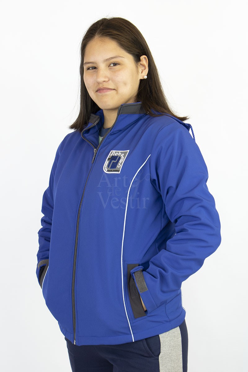 CASACA AZULINO SOFT SHELL MUJER NOBELIUS