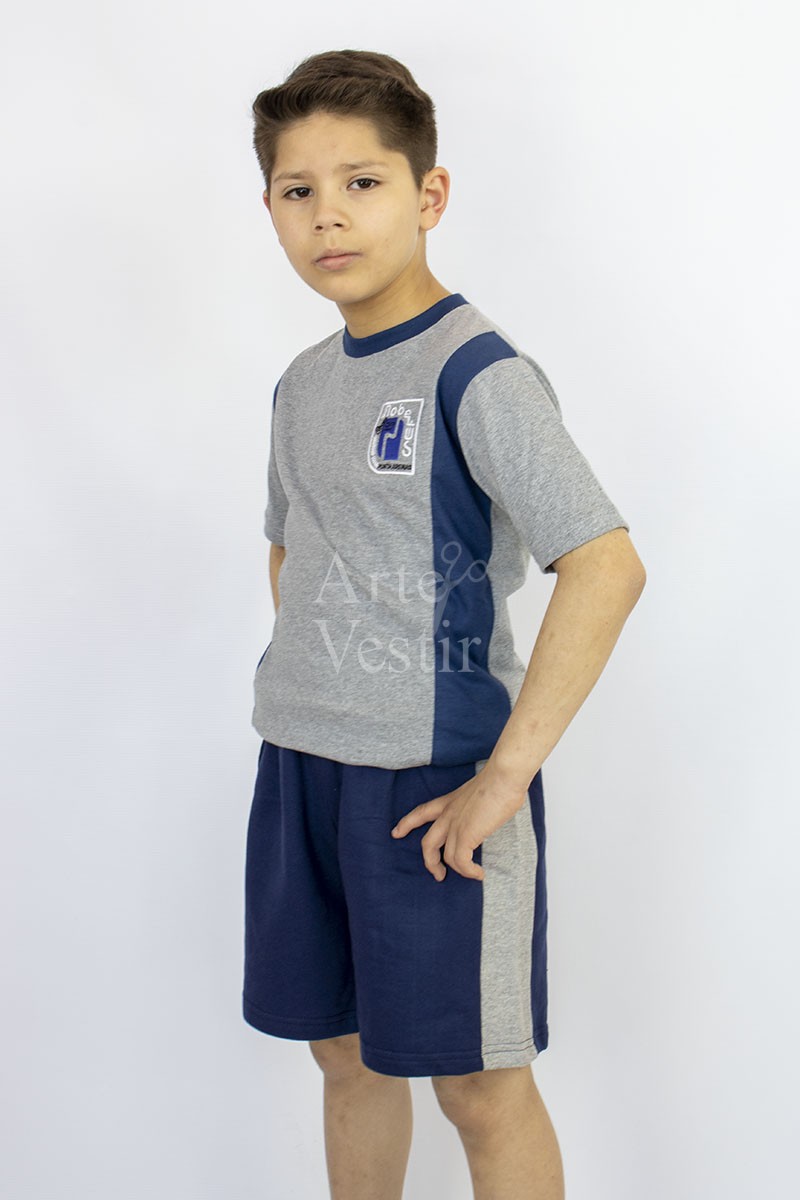 SHORT AZUL/GRIS HOMBRE NOBELIUS