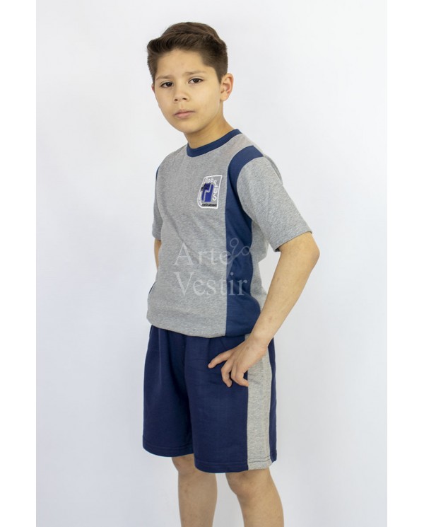 SHORT AZUL/GRIS HOMBRE NOBELIUS