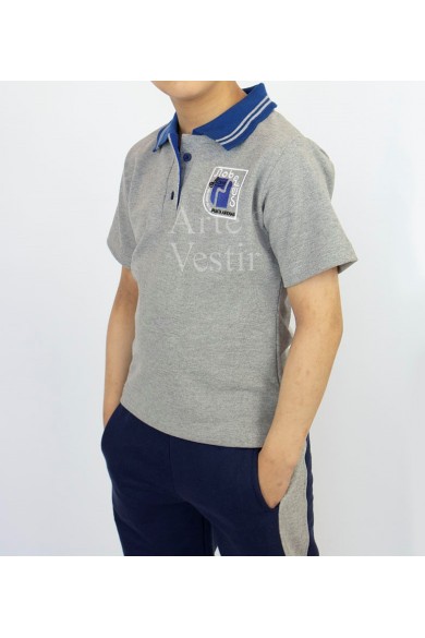 POLERA GRIS PIQUE MC MUJER NOBELIUS