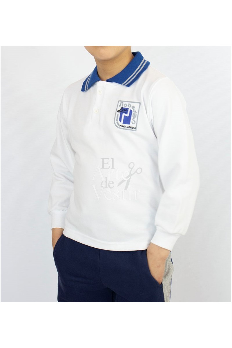 POLERA BLANCO PIQUE ML MUJER NOBELIUS