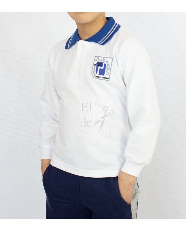 POLERA BLANCO PIQUE ML MUJER NOBELIUS