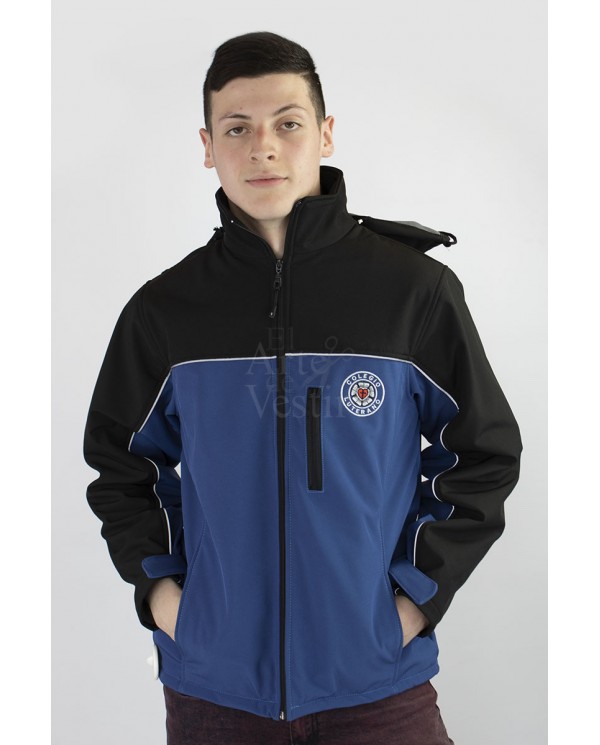CASACA NEGRO/AZUL SOFTSHEL HOMBRE LUTERANO