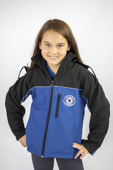 CASACA NEGRO/AZUL LUTERANO SOFTSHEL MUJER