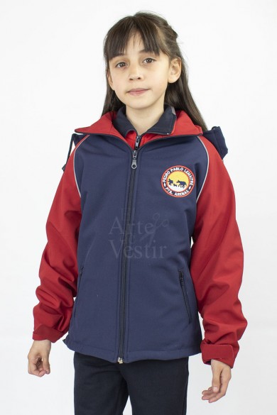 CASACA AZUL/ROJO SHELL MUJER PEDRO PABLO LEMAITRE