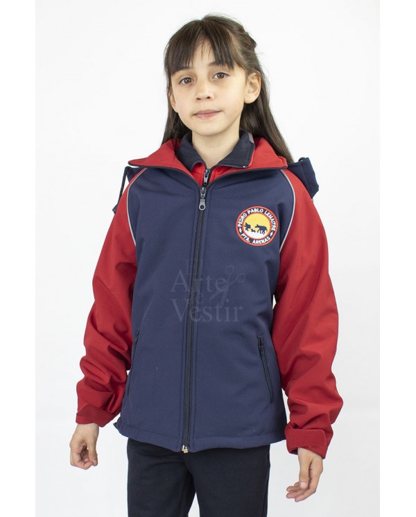 CASACA AZUL/ROJO SHELL MUJER PEDRO PABLO LEMAITRE