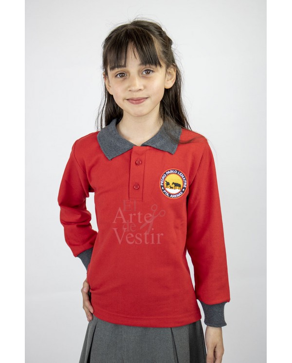 POLERA ML ROJO PIQUE UNISEX PEDRO PABLO LEMAITRE