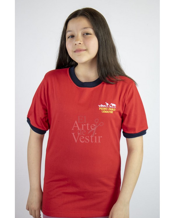 POLERA ROJO MC POLO UNISEX PEDRO PABLO LEMAITRE