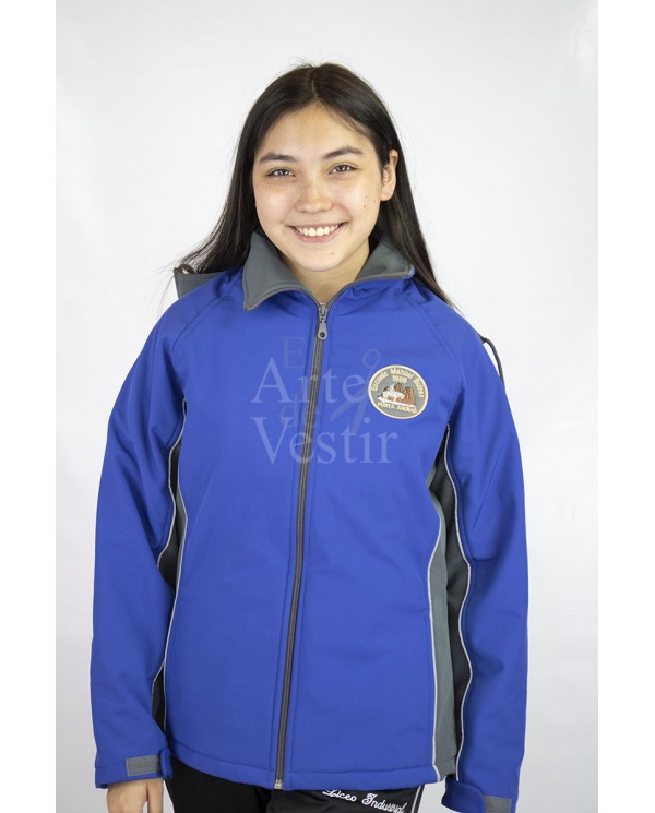 CASACA AZULINO/GRIS SOFT MUJER MANUEL BULNES