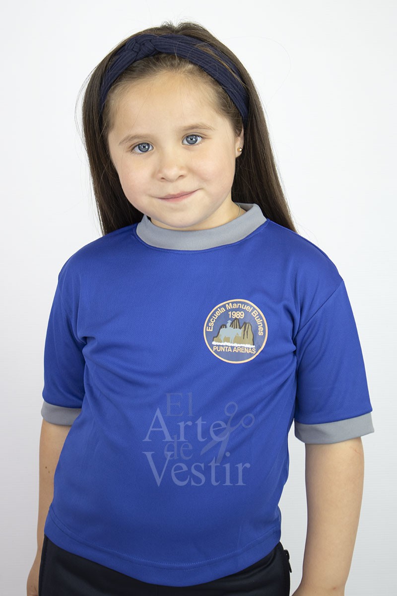 POLERA AZULINO MC POLO PANAL UNISEX MANUEL BULNES