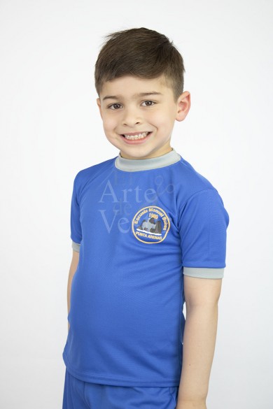 POLERA AZULINO MC POLO PANAL UNISEX MANUEL BULNES