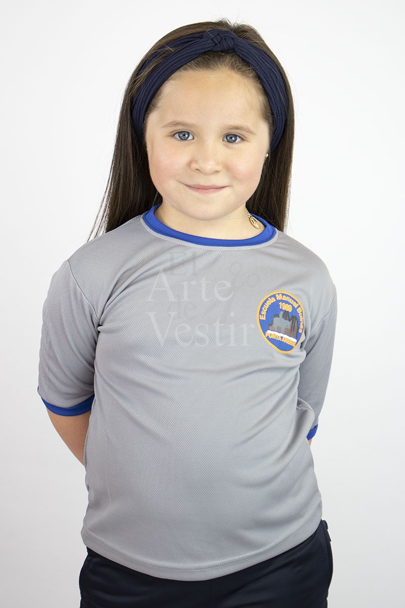 POLERA GRIS MC POLO UNISEX MANUEL BULNES