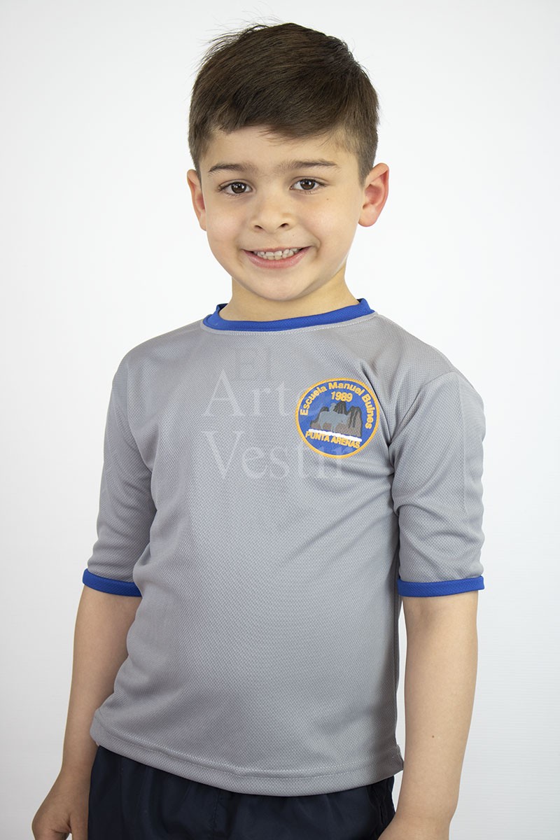 POLERA GRIS MC POLO UNISEX MANUEL BULNES