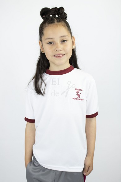 POLERA BLANCA MC P.HURTADO PANAL UNISEX