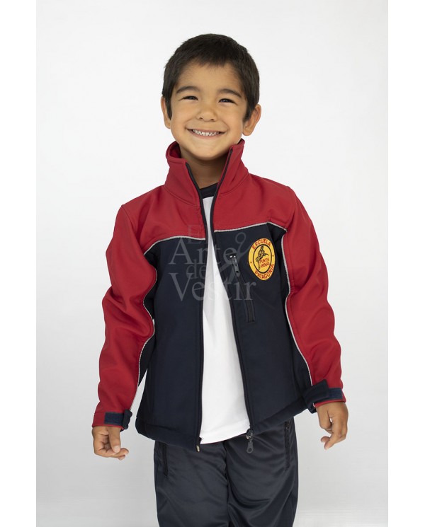 CASACA SOFTSHEL HOMBRE AZUL/ROJO PATAGONIA