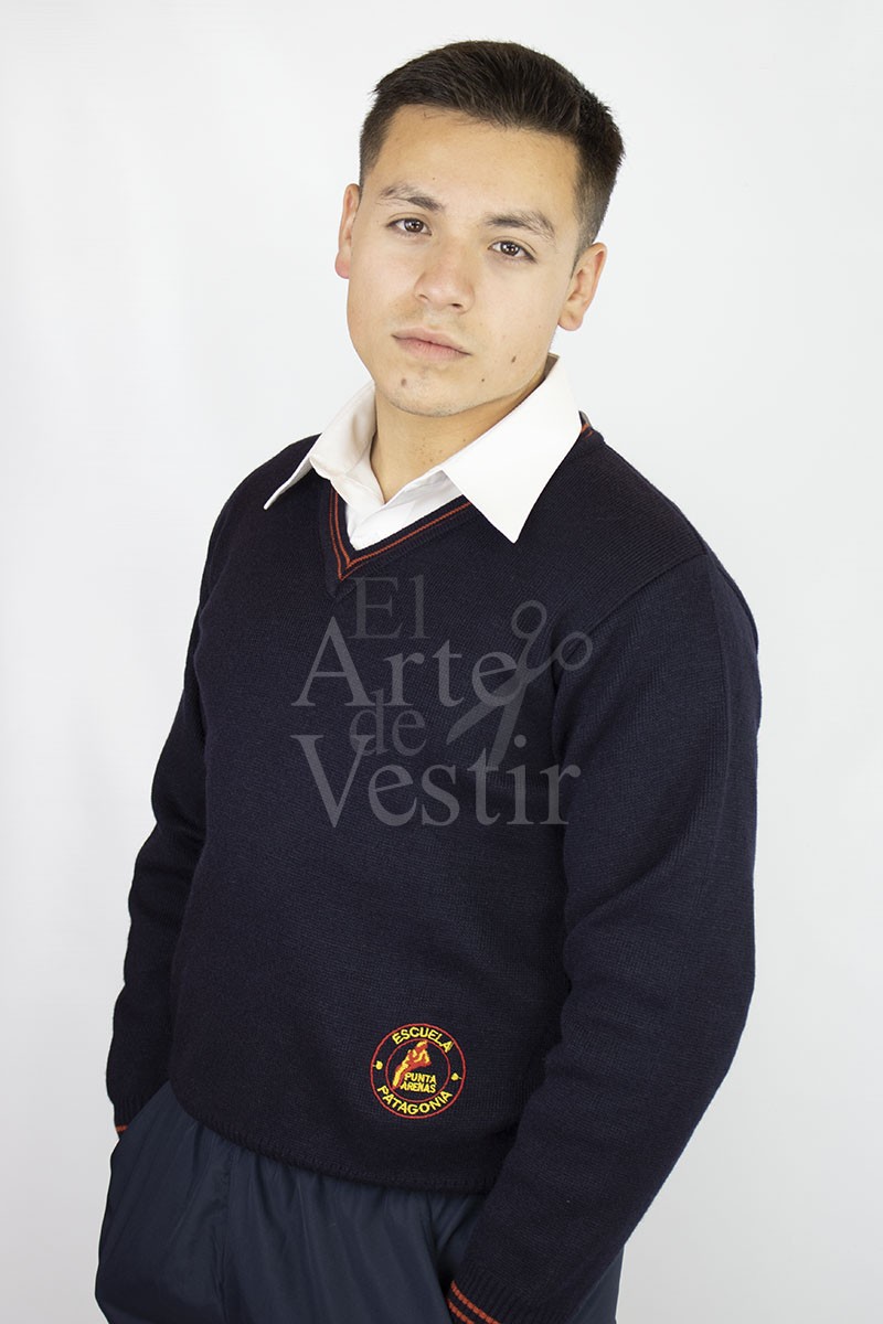 SWEATER AZUL ML V HOMBRE PATAGONIA