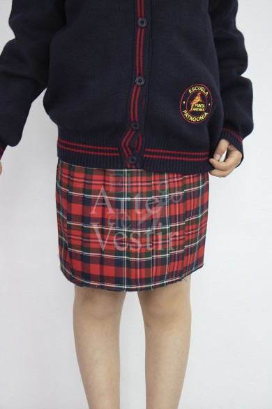 FALDA ROJO/VERDE PATAGONIA