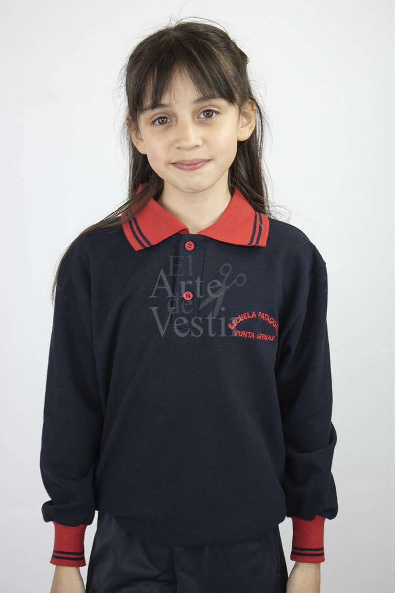 POLERA AZUL ML PIQUE MUJER PATAGONIA