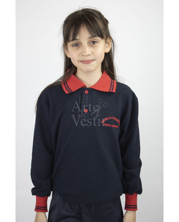 POLERA AZUL ML PIQUE MUJER PATAGONIA