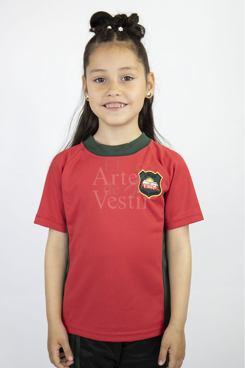 POLERA ROJO MC PANAL POLO PORTUGAL UNISEX POLERA ROJO MC PANAL POLO PORTUGAL UNISEX