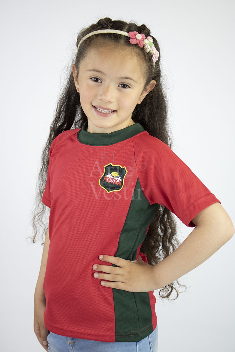POLERA ROJO MC PANAL POLO PORTUGAL MUJER POLERA ROJO MC PANAL POLO PORTUGAL MUJER
