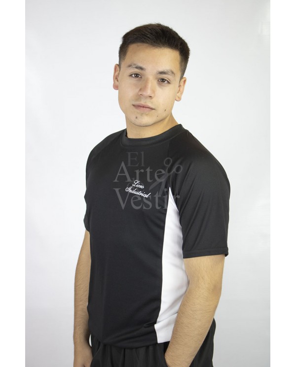 POLERA NEGRO/BLANCO MC PANAL POLO HOMBRE INDUSTRIAL