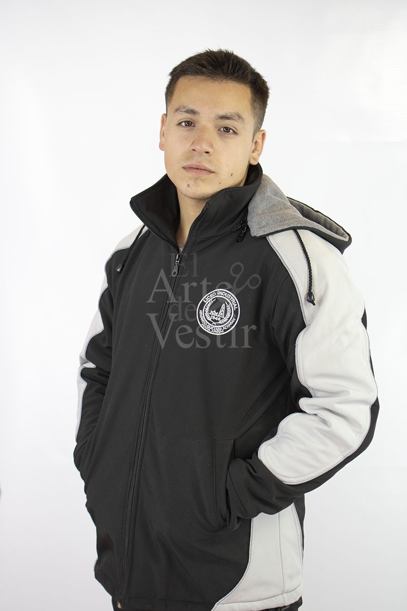 CASACA NEGRO/ICE SOFT SHELL HOMBRE INDUSTRIAL