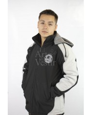 POLERÓN BUZO HOMBRE NEGRO/GRIS INDUSTRIAL