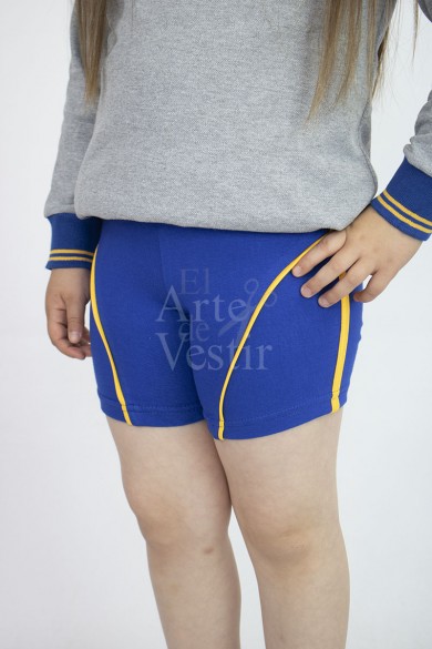 CALZA LYCRA AZULINO RIO SECO AMARILLO MUJER