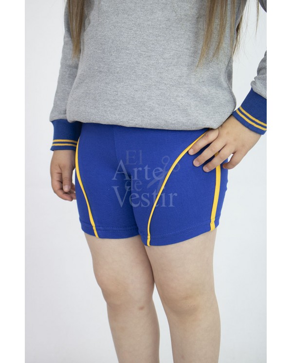 CALZA LYCRA AZULINO AMARILLO MUJER RIO SECO