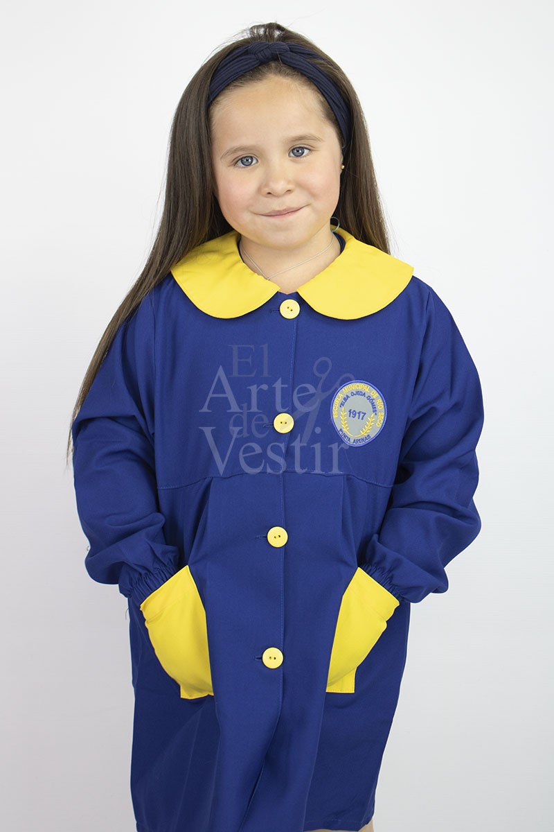 DELANTAL AZUL/AMARILLO RIO SECO