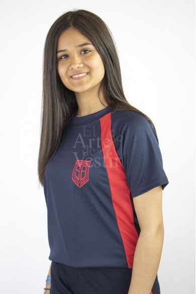 POLERA AZUL MC POLO PANAL MUJER SARA BRAUN