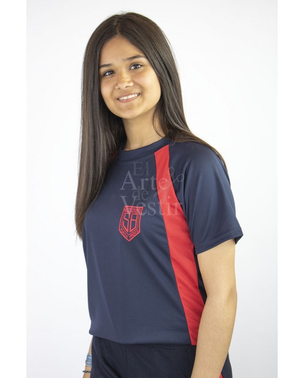 POLERA AZUL MC POLO PANAL MUJER SARA BRAUN