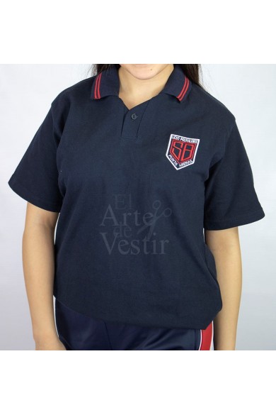 POLERA AZUL PIQUE MC HOMBRE SARA BRAUN