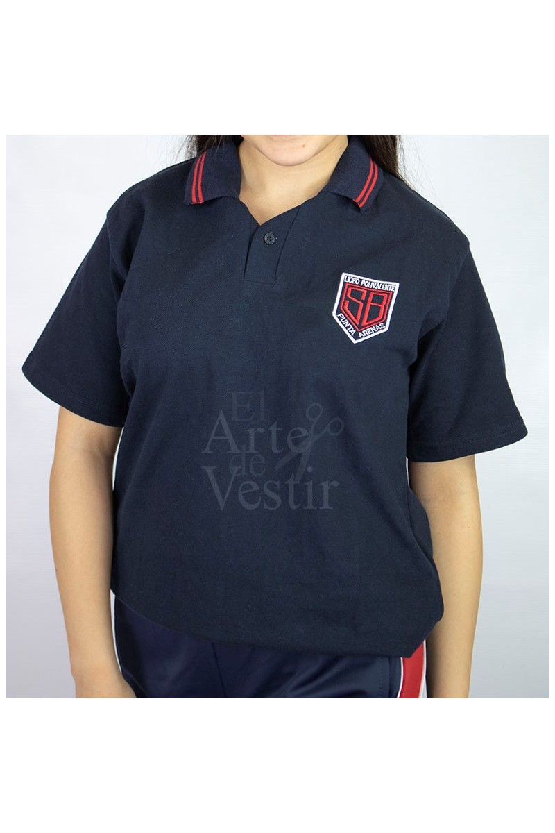 POLERA AZUL PIQUE MC HOMBRE SARA BRAUN