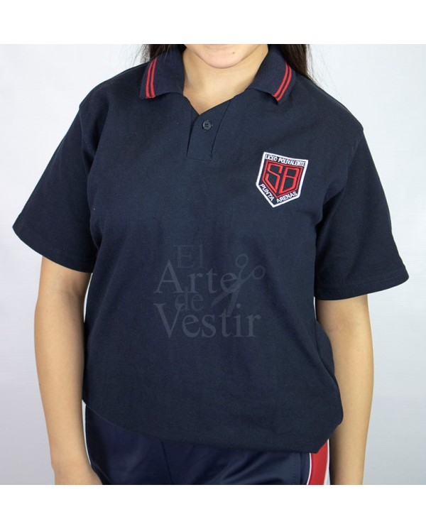 POLERA AZUL PIQUE MC HOMBRE SARA BRAUN