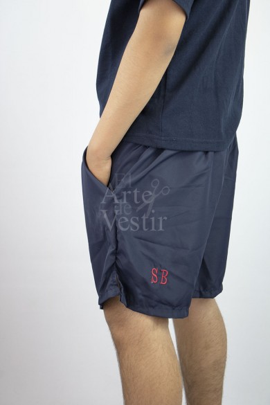 SHORT AZUL SOFT SARA BRAUN