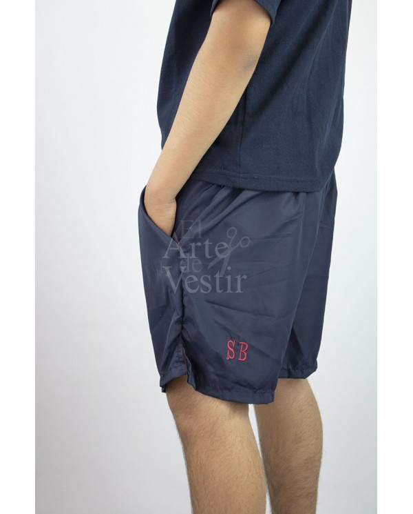 SHORT AZUL SOFT SARA BRAUN