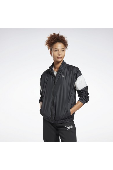 CHAQUETA REEBOK MUJER LINEAR WVN NEGRO