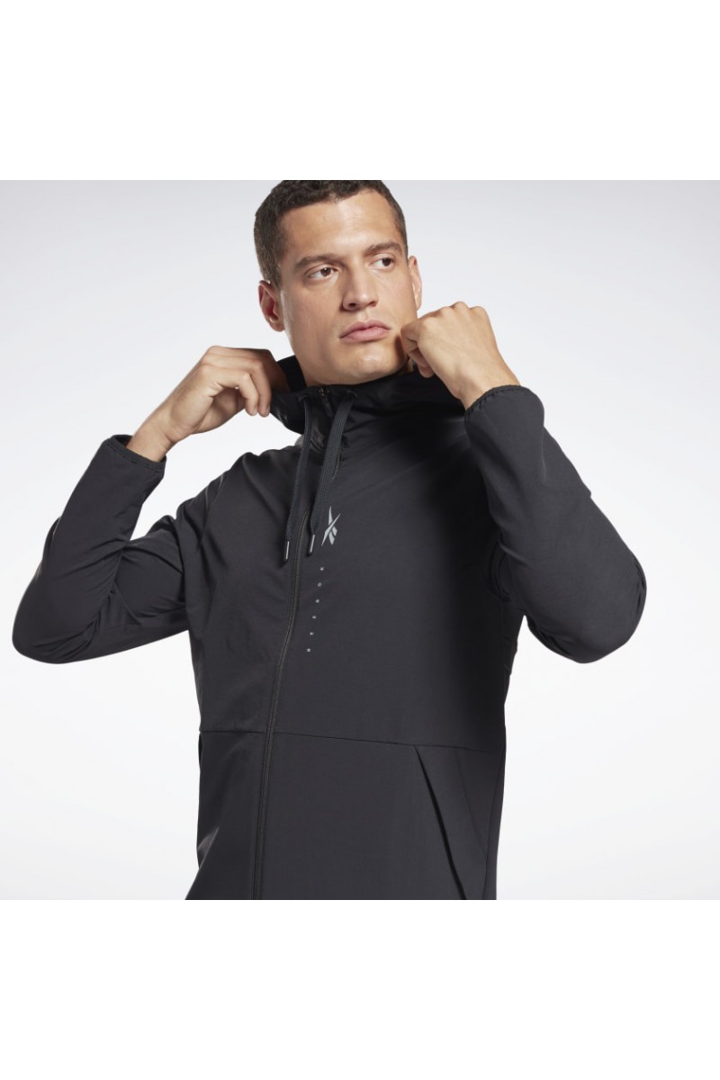 CHAQUETA DEPORTIVA REEBOK HOMBRE PERF FZ HOODIE NEGRO CHAQUETA DEPORTIVA REEBOK HOMBRE PERF FZ HOODIE NEGRO