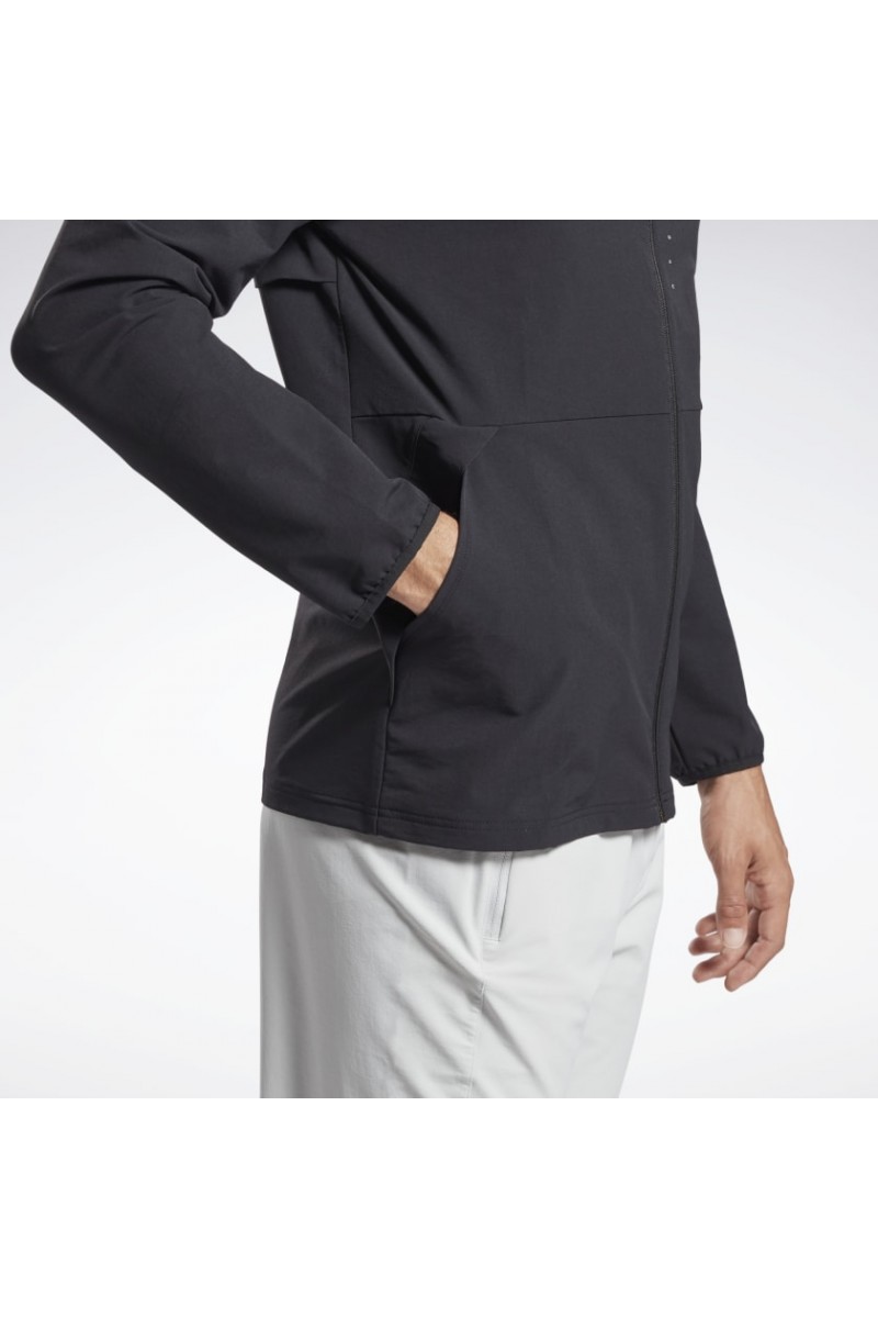 CHAQUETA DEPORTIVA REEBOK HOMBRE PERF FZ HOODIE NEGRO CHAQUETA DEPORTIVA REEBOK HOMBRE PERF FZ HOODIE NEGRO